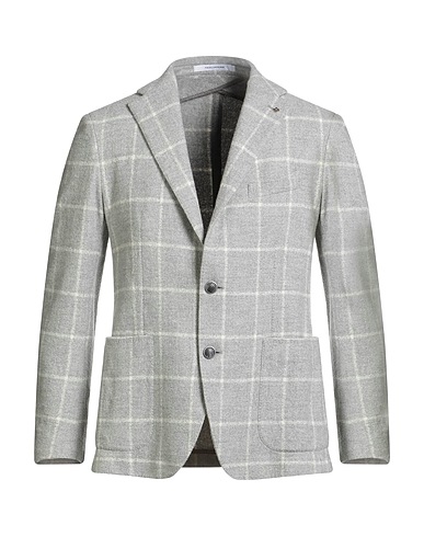 TAGLIATORE Blazer Light grey 80% Virgin Wool, 20% Silk