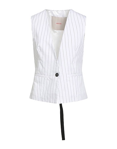 JUCCA Gilet Bianco 84% Cotone, 16% Poliammide