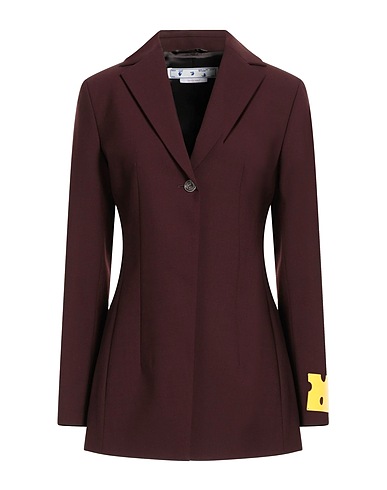 OFF-WHITE™ Blazer Dark brown 53% Polyester, 43% Virgin Wool, 4% Elastane