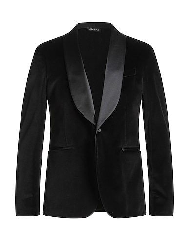 BRIAN DALES Blazer Black 70% Cotton, 28% Viscose, 2% Elastane