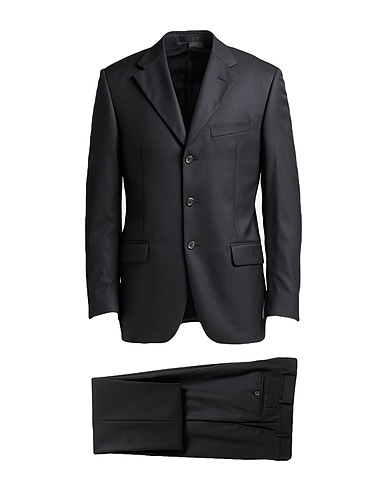 CC COLLECTION CORNELIANI Suits Black 100% Virgin Wool