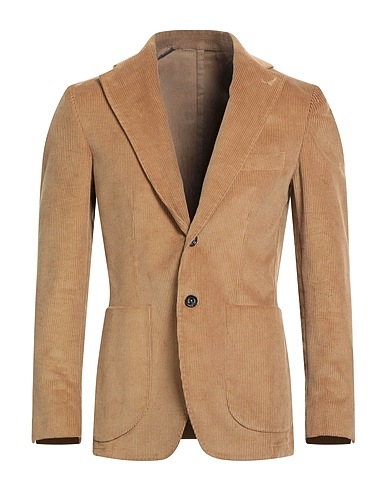 MARTIN ZELO Blazer Camel 98% Cotton, 2% Elastane