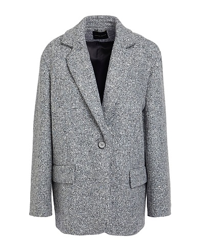 ROBERTO COLLINA Blazer Grey 36% Synthetic fibers, 25% Wool, 17% Silk, 11% Virgin Wool, 11% Other Fibres