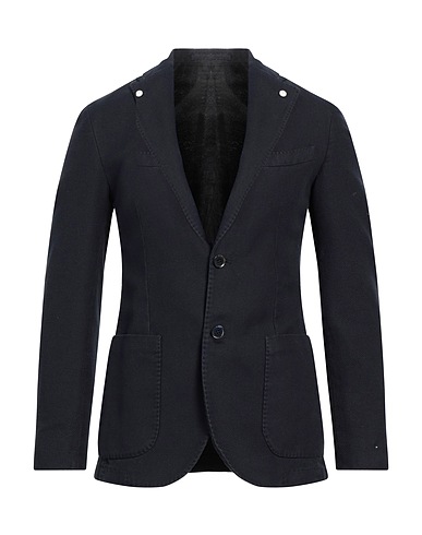 LUIGI BIANCHI Mantova Blazer Navy blue 100% Cotton