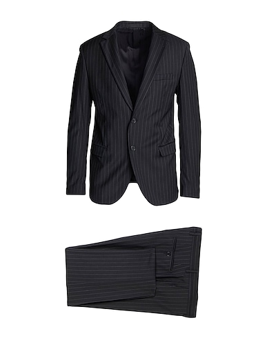 MANUEL RITZ Suits Black 98% Wool, 2% Elastane