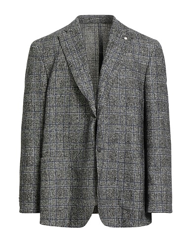 LUIGI BIANCHI Mantova Blazer Black 58% Wool, 33% Alpaca wool, 9% Polyamide