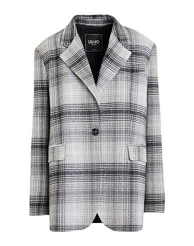 LIU •JO Blazer Light grey 37% Cotton, 26% Acrylic, 23% Polyester, 11% Wool, 3% Other Fibres