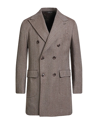 BRIAN DALES Coat Brown 100% Wool