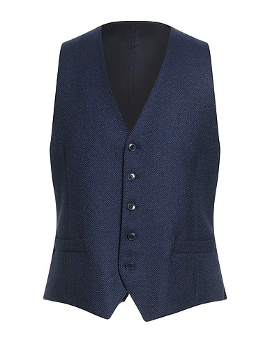 LUIGI BIANCHI Mantova Panciotto Blu navy 95% Lana, 5% Cachemire