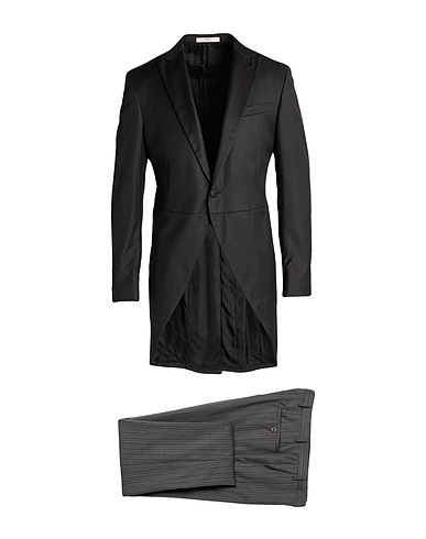 CC COLLECTION CORNELIANI Suits Black 100% Virgin Wool