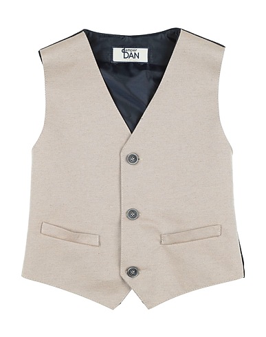 DAMPER DAN Anzugweste Beige 49% Recycelte Baumwolle, 31% Polyester, 17% Recyceltes Polyester, 3% Andere Fasern