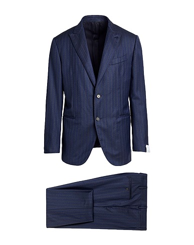 CARUSO Suits Navy blue 100% Wool
