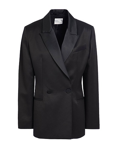 FORTE_FORTE Blazer Black 85% Viscose, 15% Wool, Polyester, Elastane