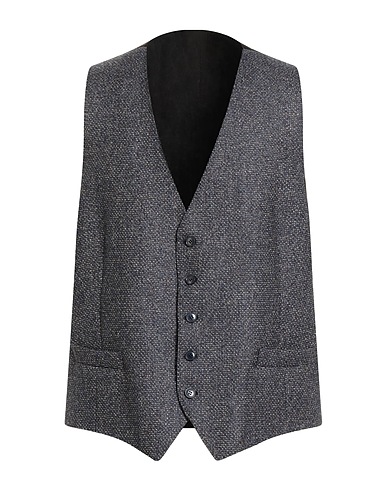 LUIGI BIANCHI Mantova Suit vest Navy 86% Wool, 14% Polyester