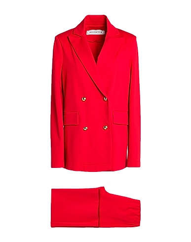 SHIRTAPORTER Suit Red 65% Viscose, 32% Nylon, 3% Elastane