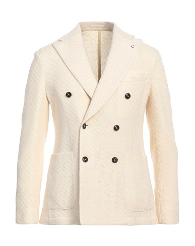 L.B.M. 1911 Blazer Cream 68% Wool, 22% Polyamide, 7% Polyester, 3% Other Fibres