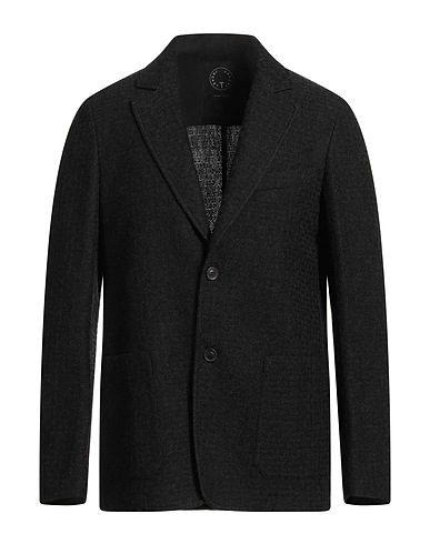 T-JACKET by TONELLO Blazer Black 100% Virgin Wool