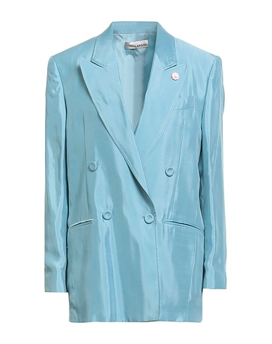 LARDINI Blazer Light blue 60% Cupro, 40% Viscose