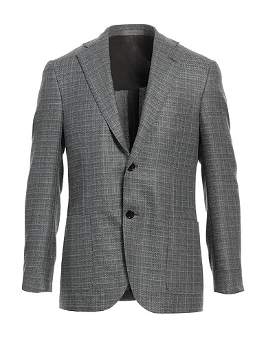 CORNELIANI Blazer Dark green 55% Silk, 45% Virgin Wool