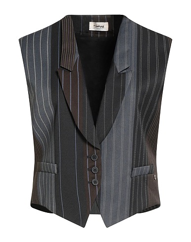 OTTOD'AME Waistcoat Lead 86% Polyester, 14% Viscose