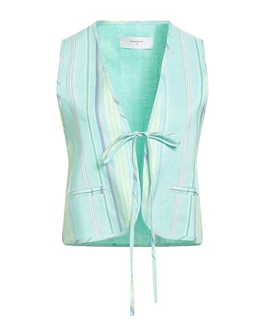 BEATRICE .B Waistcoat Light green 47% Linen, 43% Viscose, 10% Cotton