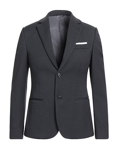 GREY DANIELE ALESSANDRINI Blazer Grigio 64% Poliestere, 34% Viscosa, 2% Elastan