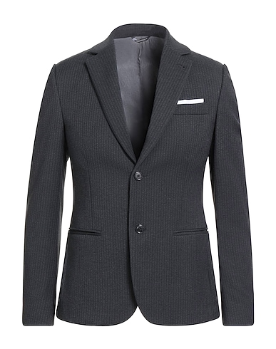 GREY DANIELE ALESSANDRINI Blazer 64% Polyester, 34% Viscose, 2% Elastane