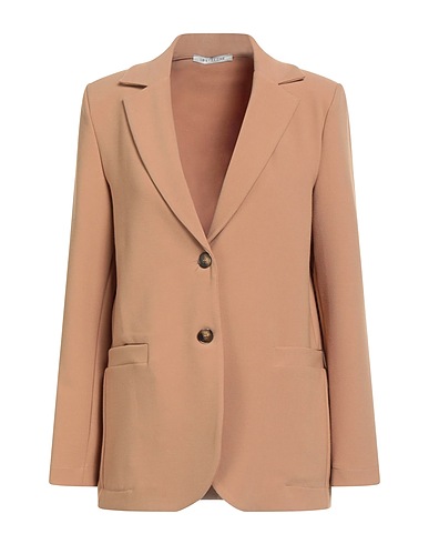 LE STREGHE Blazer Camel 63% Polyester, 33% Viscose, 4% Elastane