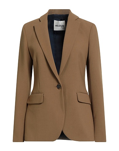 OTTOD'AME Blazer Khaki 63% Polyester, 32% Viscose, 5% Elastane