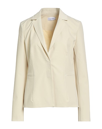 CALVIN KLEIN Blazer Pastel yellow 100% Polyester