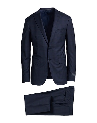 PAL ZILERI Suits Navy blue 90% Wool, 10% Silk
