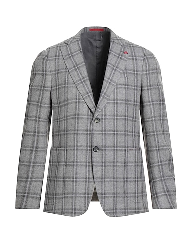 ISAIA Blazer Grey 90% Wool, 10% Cashmere