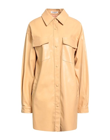 GLAMOROUS Solid colour shirts & blouses Sand 100% Polyurethane