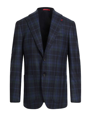 ISAIA Blazer Midnight blue 90% Wool, 10% Cashmere