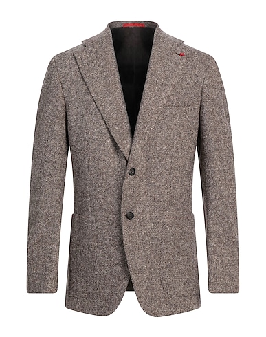 ISAIA Blazer Dark brown 100% Wool