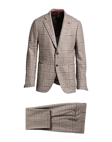 ISAIA Suits Chocolate brown 100% Wool