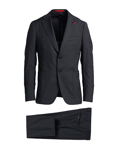 ISAIA Suits Black 100% Wool