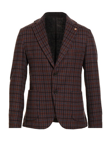 OUT/FIT Blazer Marrone 49% Acrilico, 25% Poliestere, 20% Lana, 5% Altre Fibre, 1% Elastan