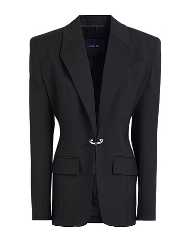 MUGLER Blazer Black 100% Virgin Wool