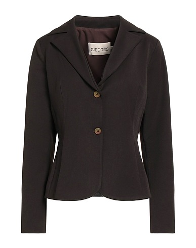SIEDRÉS Blazer Dark brown 62% Polyester, 33% Viscose, 5% Elastane