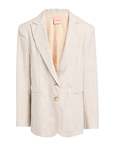 LA SEMAINE Paris Blazer Beige 100% Linen