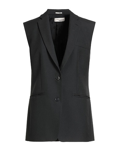 LARDINI Blazer Black 55% Polyester, 45% Wool