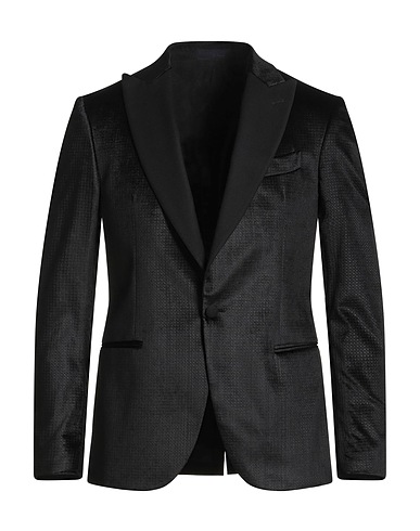FUTURO Blazer Black 64% Cotton, 35% Viscose, 1% Elastic fibres