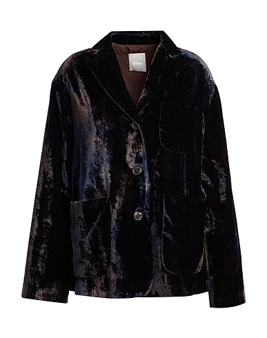 KILTIE Blazer Dark brown 80% Viscose, 20% Polyamide
