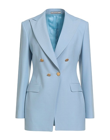 TAGLIATORE Blazer Sky blue 53% Polyester, 43% Virgin Wool, 4% Elastane