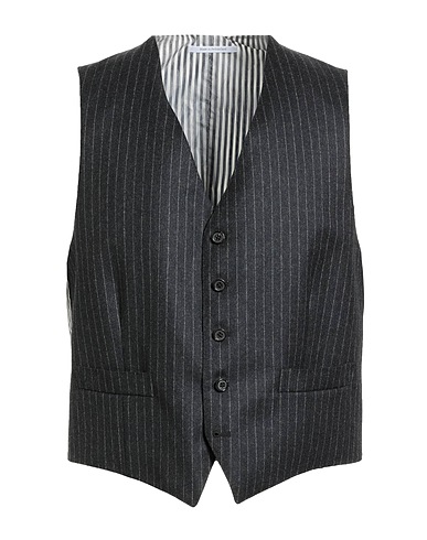 THOM BROWNE Waistcoat Black 100% Wool, Cupro