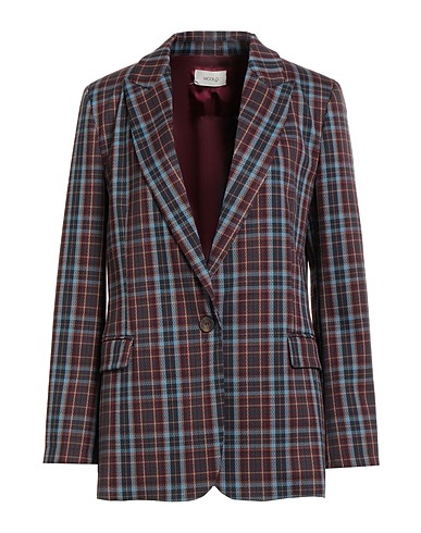 VICOLO Blazer Burgundy 65% Polyester, 33% Viscose, 2% Elastane