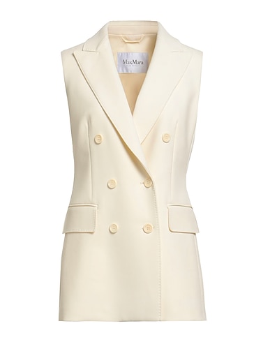 MAX MARA Blazer Cream 96% Virgin Wool, 4% Elastane