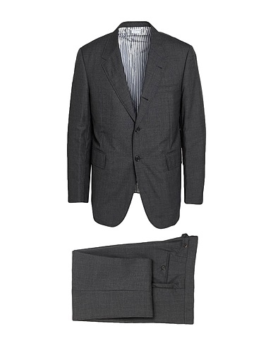 THOM BROWNE Suits Charcoal 100% Wool