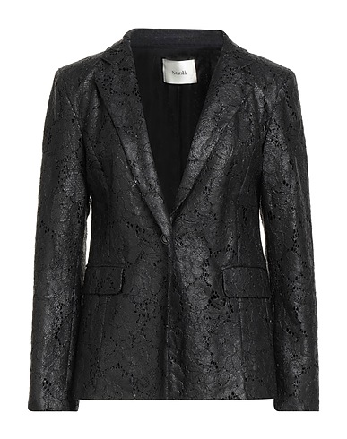 SUOLI Blazer Black 48% Polyamide, 35% Cotton, 14% Viscose, 3% Other Fibres